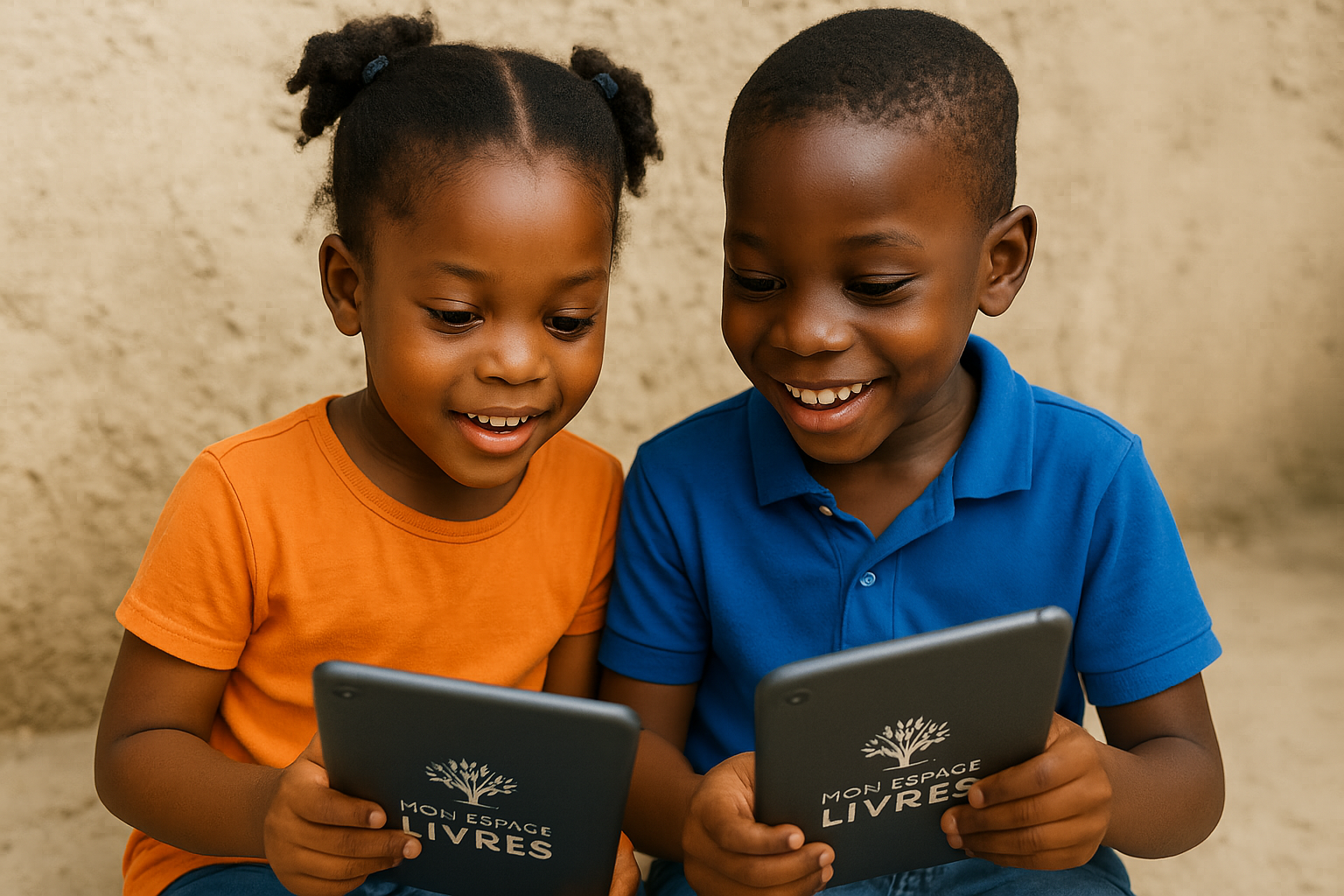 Enfants découvrant un livre